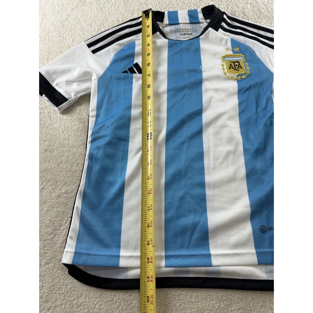 Adidas Argentina Kids Jersey Light Blue White AFA Soccer Shirt HF1488 Size 9-10Y - Picture 6 of 16